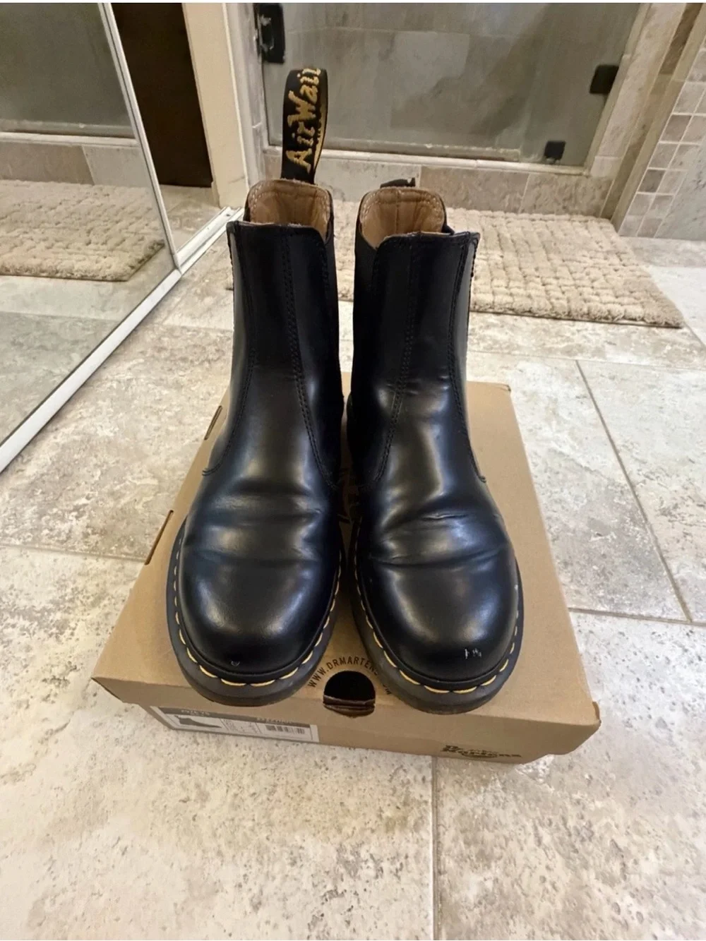 Dr. Martens Black Leather Chukka Boots